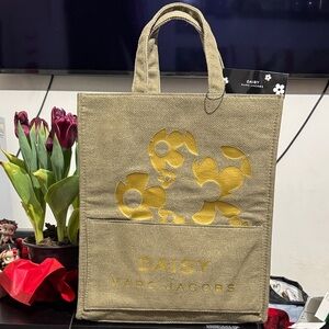 Marc Jacobs Tan Daisy Cutout Tote